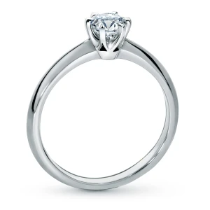 Pierścionek zaręczynowy z diamentem 0.31 ct F/ VS2 - Certyfikat GIA | Model R03-33 (1)